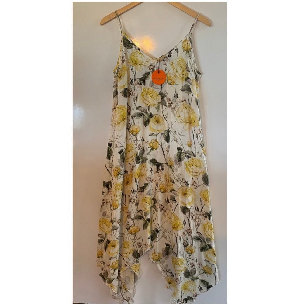 Patrizia Luca Milano‎ yellow floral sundress small new with tags
